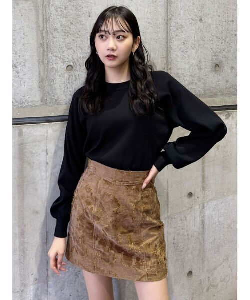 MURUA（ムルーア） スカート ゴブランジャガードミニスカート