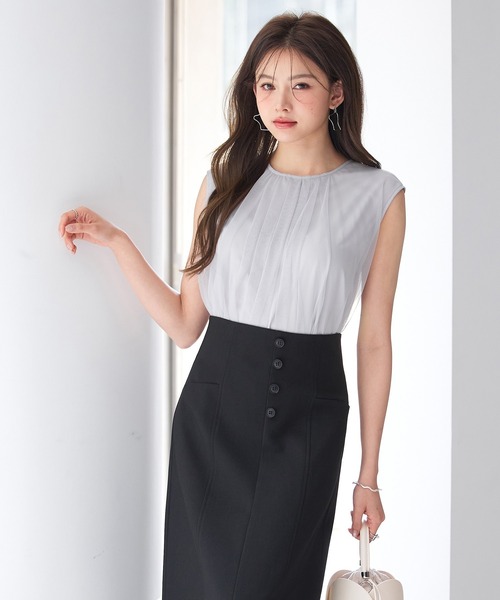 「SAISON DE PAPILLON」 ノースリーブブラウス M ピンク レディース