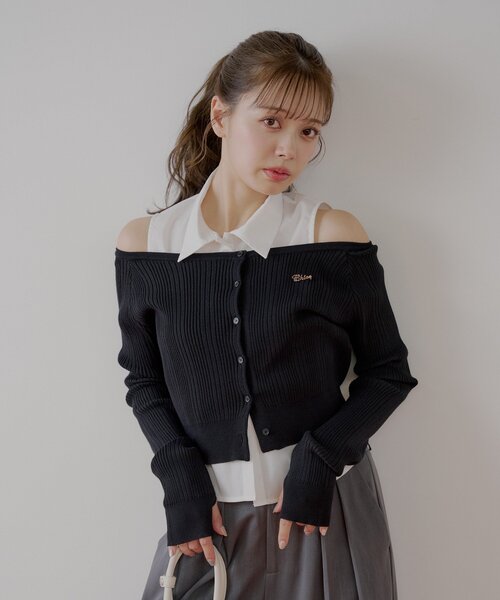 チャコット レイヤード2way ニット チャコット レイヤード2way ニット