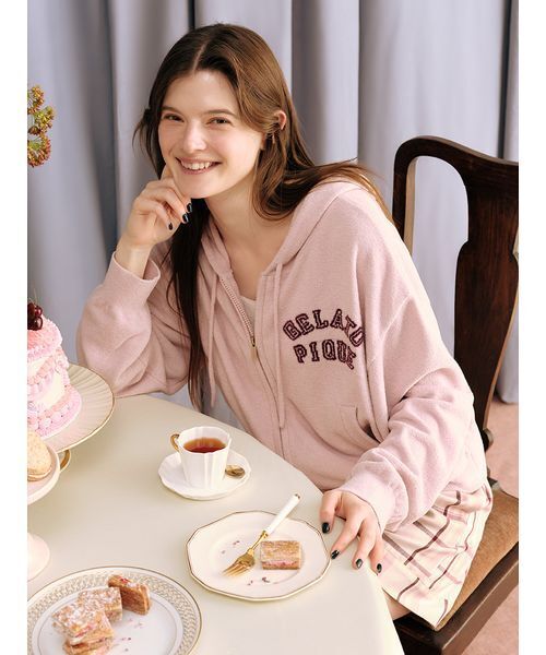 未使用✴︎オーバーサイズgelato piqueルームウェア パーカー gelato pique パジャマ ルームウェア トラッドアイスクリーム