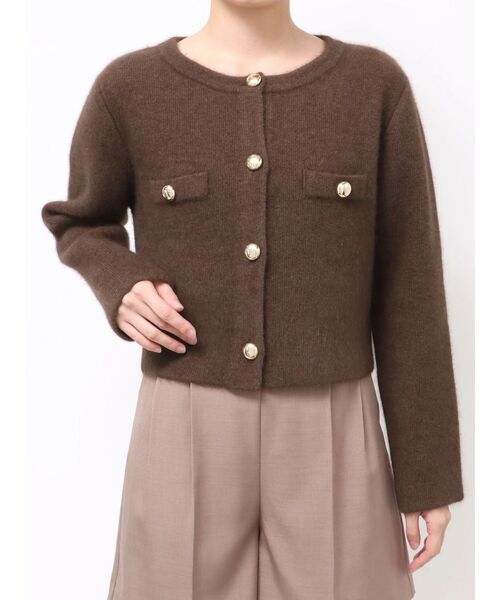 マチャットmachattラクーンニットコートジャケット フリースパデットコート | MACHATT ONLINE STORE