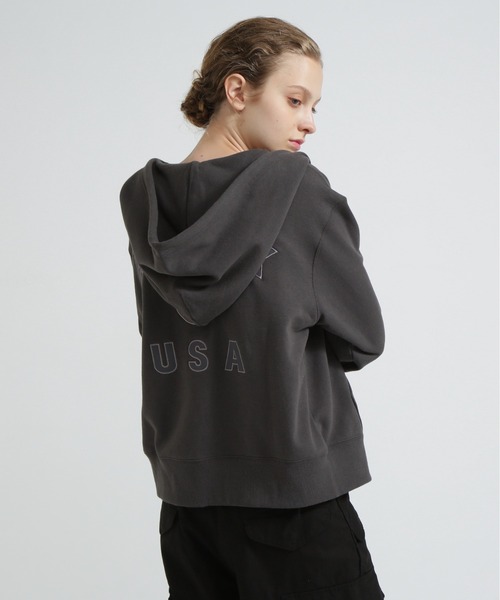 AVIREX パーカー AVIREX パーカー VARSITY LOGO SWEAT ZIP UP PARKA / バーシティ