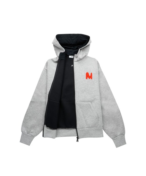MSGM エムエスジーエム パーカー メンズ レディース キッズ MSGM KIDS パーカー 「TheMwave」ボンディングジップパーカー キッズ