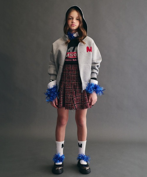 MSGM KIDS パーカー 「TheMwave」ボンディングジップパーカー キッズ