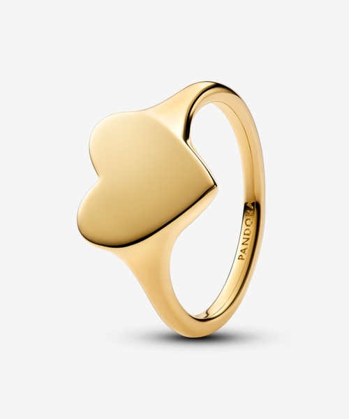 k18❤️リング ゴールド PANDORA（パンドラ） 指輪 リング エングレーバブル ハート ゴールド