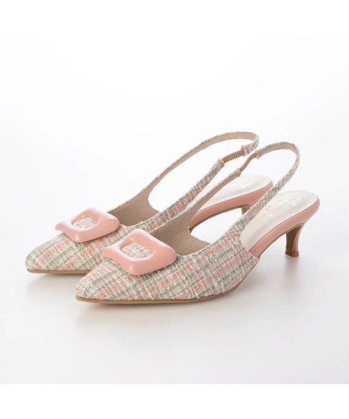 「Launa lea」 ヒールサンダル 25.0cm ライトブルー レディース_画像4