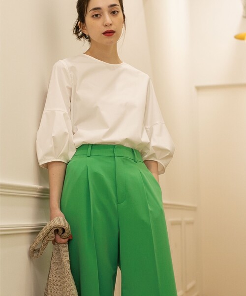 「OPAQUE.CLIP」 半袖ブラウス 40 ブルー レディース_画像5