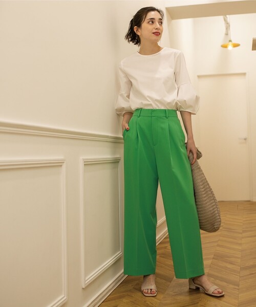 「OPAQUE.CLIP」 半袖ブラウス 40 ブルー レディース_画像7