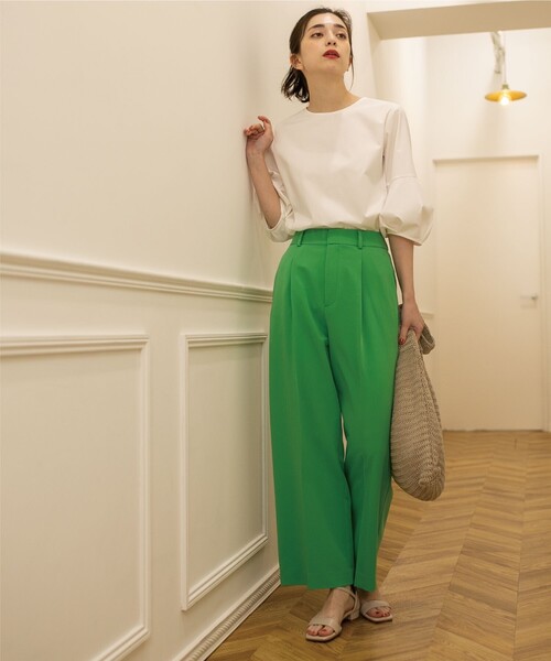 「OPAQUE.CLIP」 半袖ブラウス 40 ブルー レディース_画像8