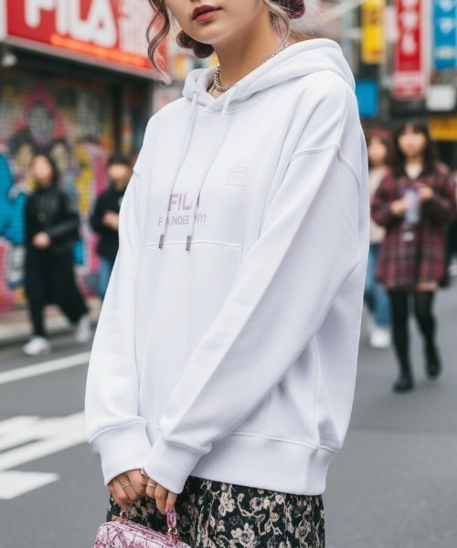 FILA（フィラ） パーカー HOODIE レディース : ZOZOTOWN Yahoo!店