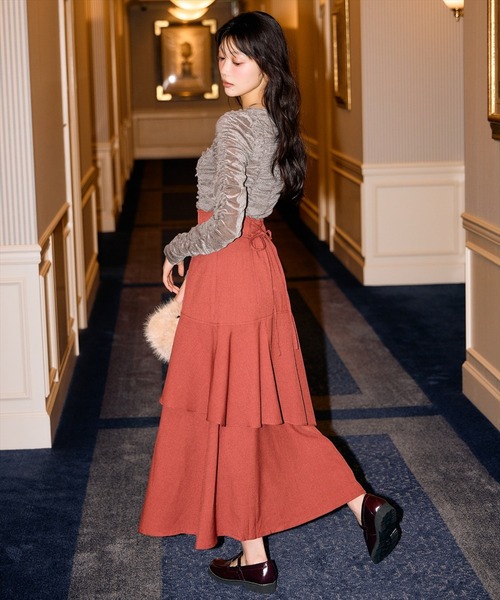 【洗える】スクエアケープスリーブブラウス　ホワイト　新品未使用タグ付き NOBLE カラーレスケープスリーブブラウス NOBLE｜【洗える】スクエア