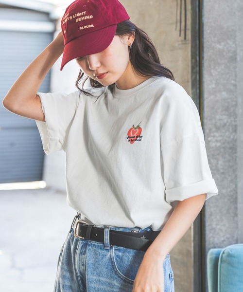 「PBLIM」 半袖Tシャツ LARGE ブラウン レディース_画像2