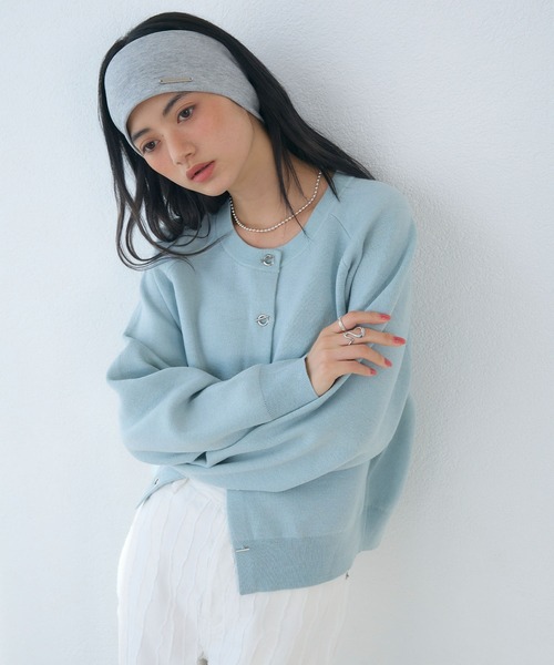 カーディガン トグル釦デザインカーディガン「ELLEgirl/エルガール