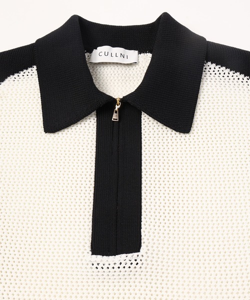 「CULLNI」 半袖ニット 2 ライトグリーン メンズ_画像9