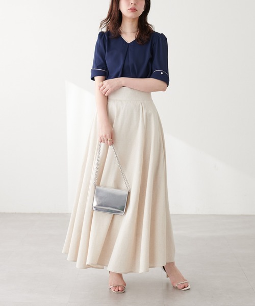 「natural couture」 半袖ブラウス FREE サックスブルー レディース_画像6