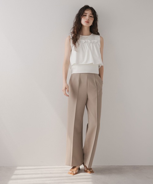 「rectangle」 ノースリーブニット FREE ネイビー レディース_画像3