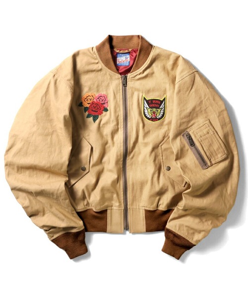 HOUSTON（ヒューストン） ma1 ma-1 HOUSTON バックサテンMA-1