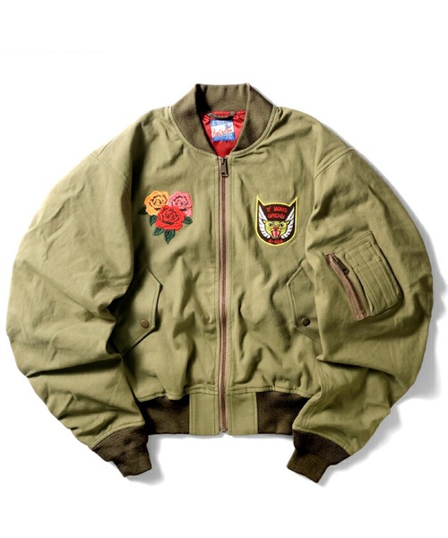 HOUSTON（ヒューストン） ma1 ma-1 HOUSTON バックサテンMA-1