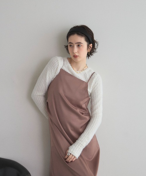 ワンピース tam_tam &. NOSTALGIA（ノスタルジア） ワンピース マットサテンサイド