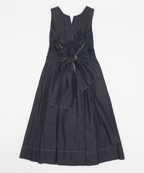 「MERCURYDUO」 ノースリーブワンピース SMALL インディゴブルー レディース_画像2