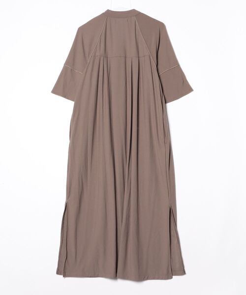 「Simplicite」 半袖ワンピース - ブラウン レディース_画像2
