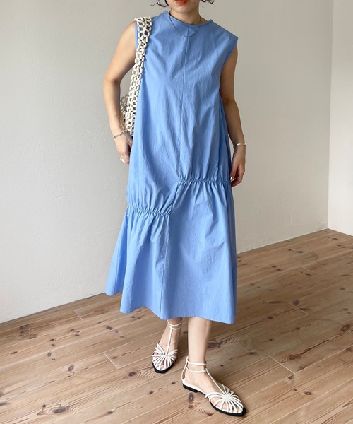 「wee9s」 ノースリーブワンピース FREE ブラック レディース_画像9