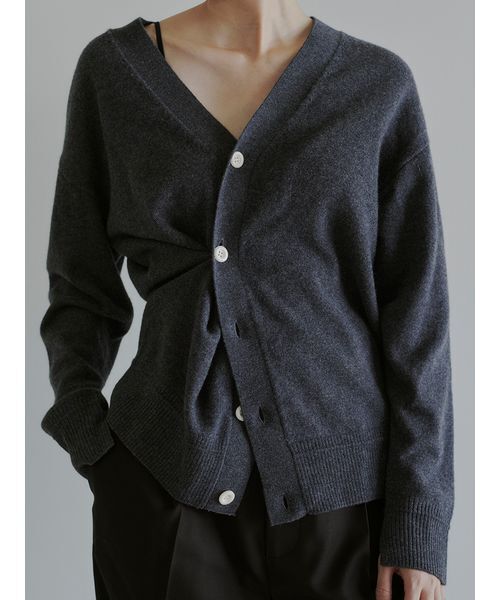 MIESROHE（ミースロエ） カーディガン ウール2WAYカシュクール