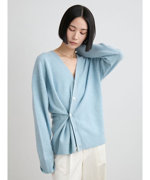 MIESROHE ニットカーディガン MIESROHE（ミースロエ） カーディガン ウール2WAYカシュクール