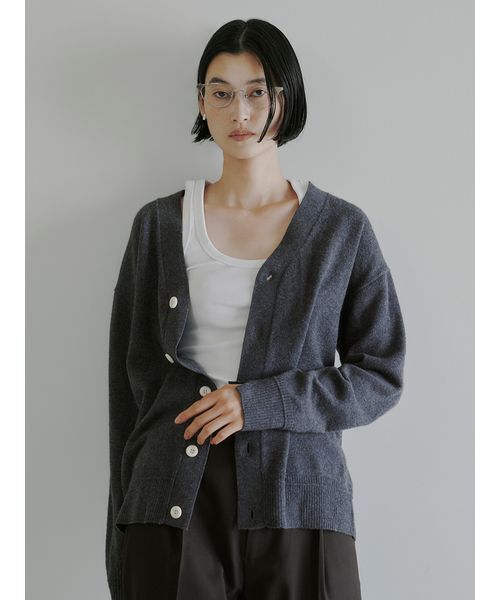 [新品未使用品] MIESROHE ウール２ＷＡＹカシュクールニットカーデ MIESROHE（ミースロエ） カーディガン ウール2WAYカシュクール