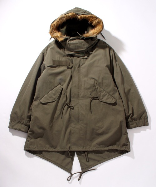 HOUSTON（ヒューストン） モッズコート M オリーブドラブ メンズ