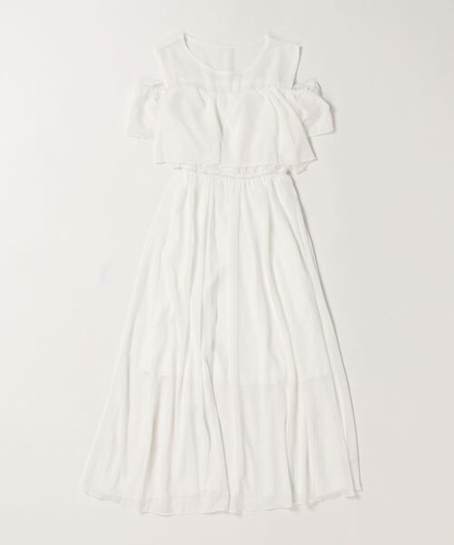 「Dream garden」 半袖ワンピース FREE ブルー レディース_画像3