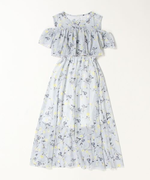 「Dream garden」 半袖ワンピース FREE ブルー レディース_画像5