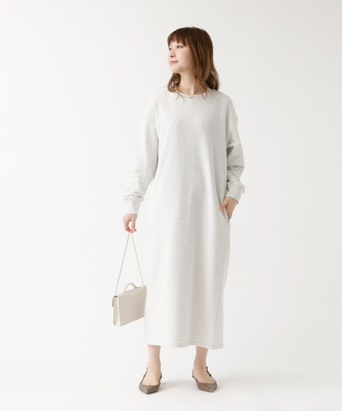 DESIGNWORKS（デザインワークス） ワンピース パール付きスウェット