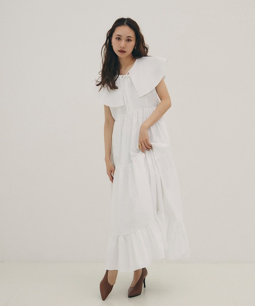 「RANDEBOO」 ノースリーブワンピース FREE ブルー レディース_画像4