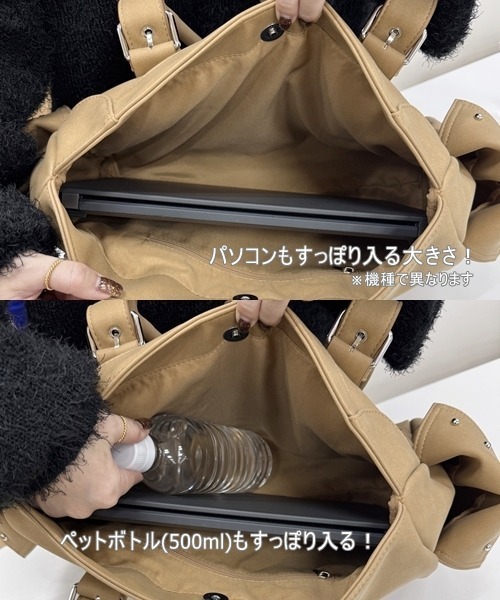 Heather（ヘザー） ショルダーバッグ バッグ スタッズベルトデザイン