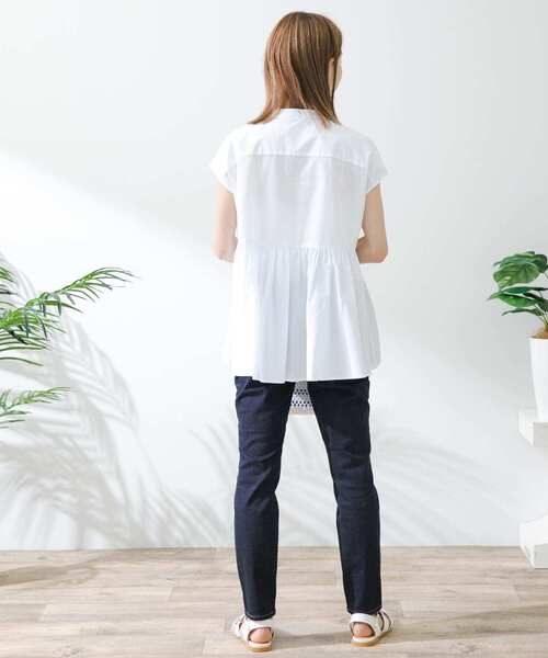 「URBAN RESEARCH Sonny Label」 半袖ブラウス FREE ホワイト レディース_画像2