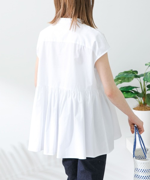 「URBAN RESEARCH Sonny Label」 半袖ブラウス FREE ホワイト レディース_画像6