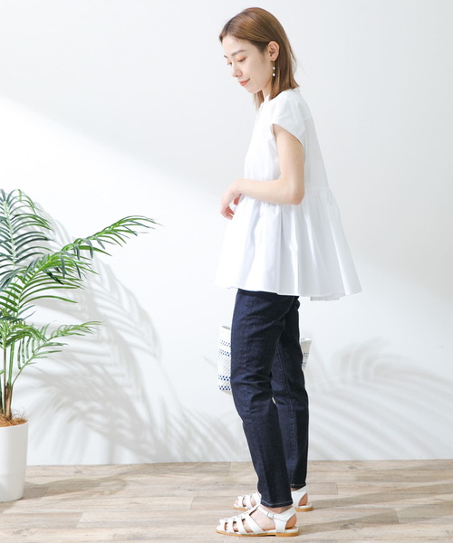 「URBAN RESEARCH Sonny Label」 半袖ブラウス FREE ホワイト レディース_画像7
