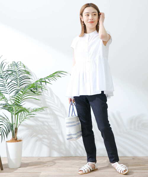 「URBAN RESEARCH Sonny Label」 半袖ブラウス FREE ホワイト レディース_画像9