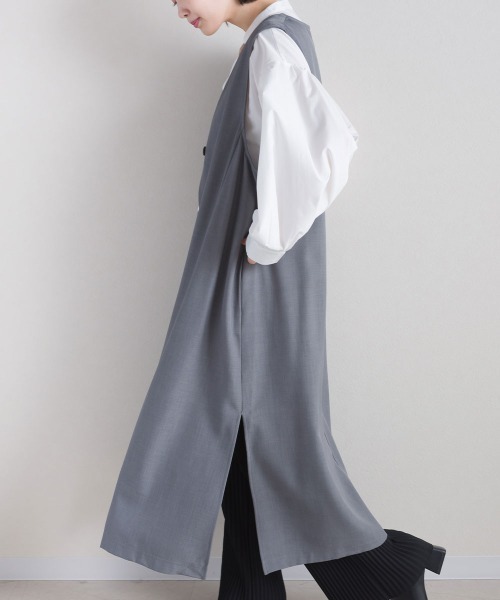 「terrace」 ベスト MEDIUM グレイッシュベージュ レディース_画像2