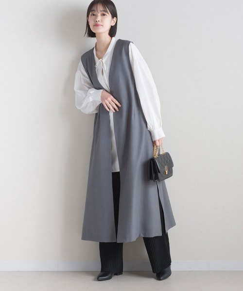 「terrace」 ベスト MEDIUM グレイッシュベージュ レディース_画像4