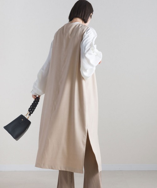 「terrace」 ベスト MEDIUM グレイッシュベージュ レディース_画像6