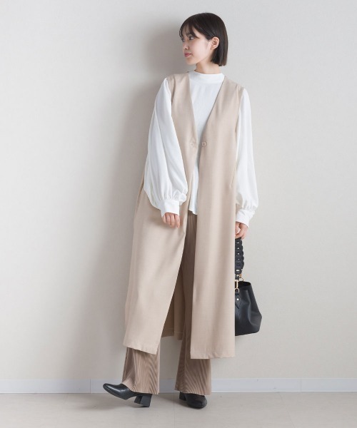 「terrace」 ベスト MEDIUM グレイッシュベージュ レディース_画像7