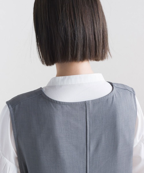 「terrace」 ベスト MEDIUM グレイッシュベージュ レディース_画像9