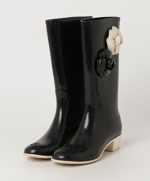 CHANEL（シャネル） レインブーツ 36 ブラック レディース : ZOZOTOWN 