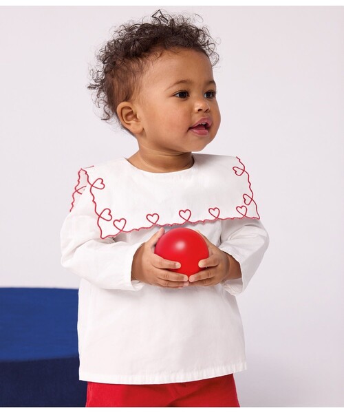 PETIT BATEAU（プチバトー） ブラウス シャツ 長袖ブラウス キッズ 