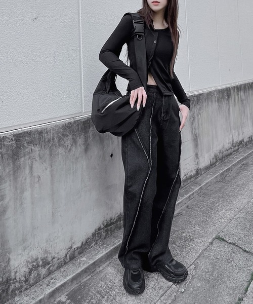 [Figments] Denim брюки MEDIUM черный женский 