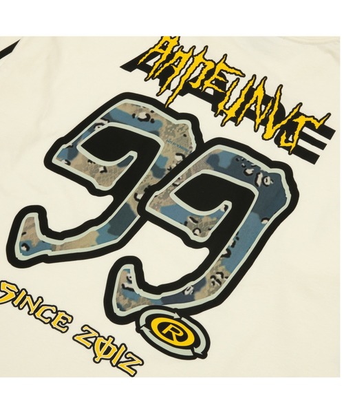 「AAPE BY A BATHING APE」 長袖Tシャツ LARGE ブラック メンズ_画像7