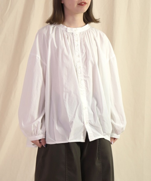 「Brocante」 長袖ブラウス 2 テラコッタ レディース_画像4