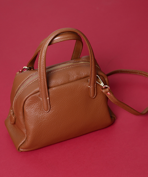 「AULENTTI」 2WAYバッグ FREE キャメル レディース_画像3